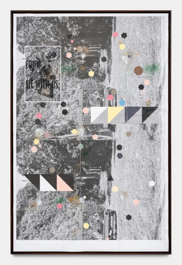 Adler Guerrier, Untitled (…whispered intelligence lurking in the leaves; come … sit with us, 2025