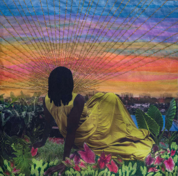 Joana Choumali, By sitting still, I can finally hear my heartbeat. Serie Albahian, 2024
