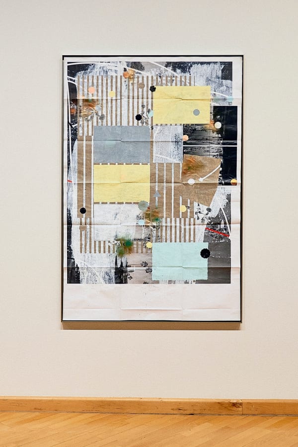 Adler Guerrier, Untitled (Place color guarded and latticed, found to be held within the fold) i, 2017