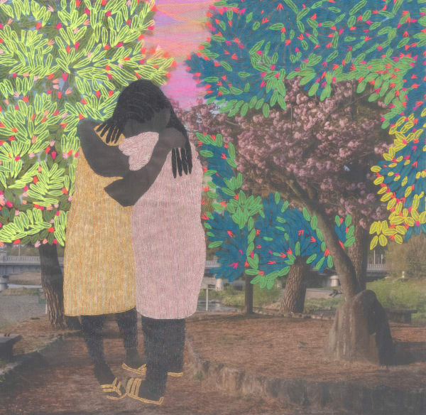 Joana Choumali, Laughter and tears go together, 2025