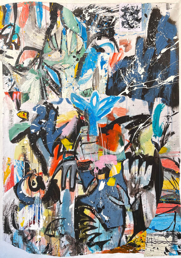 Jean-Marc Hunt, Fleur Bleue, Série Jardin créole, 2024