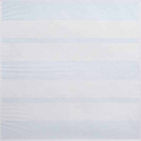 Agnes Martin, Untitled Blue and White