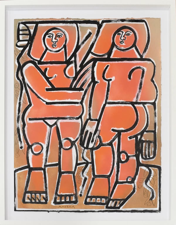 America Martin, Two Women in the Sun, 2019