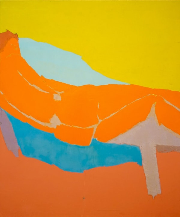 Wesley Rusnell, Reclining Nude in Orange, ca. 1960s