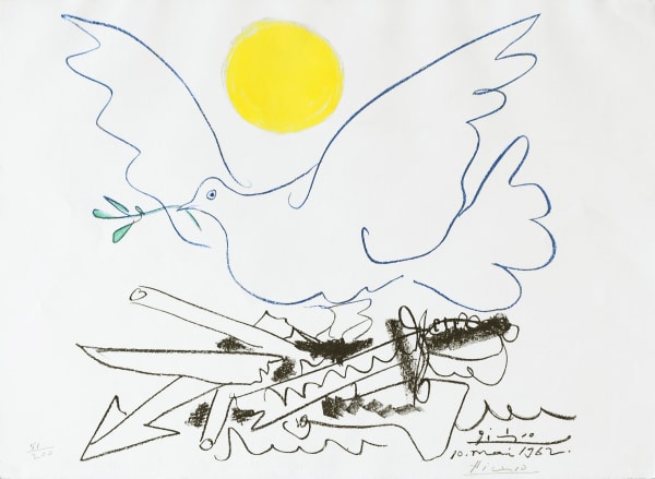 Pablo Picasso, Colombe au soleil (Dove with Sun), 1962