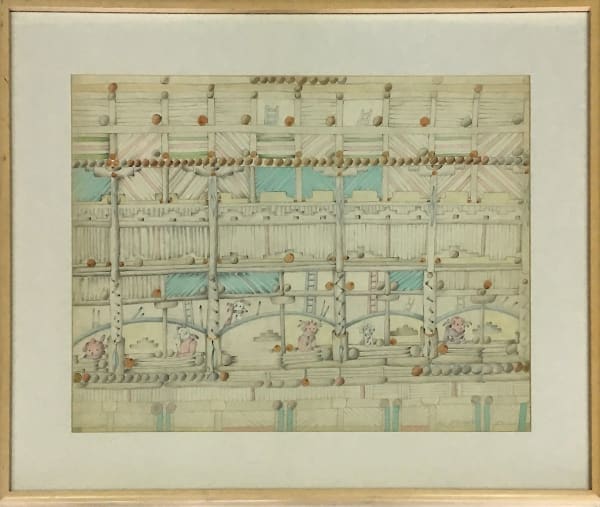 Lee Mullican, Pueblo Tale (Corporate Kachina Series), 1971