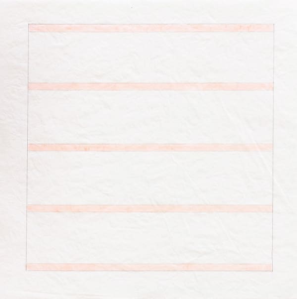 Agnes Martin grid drawing