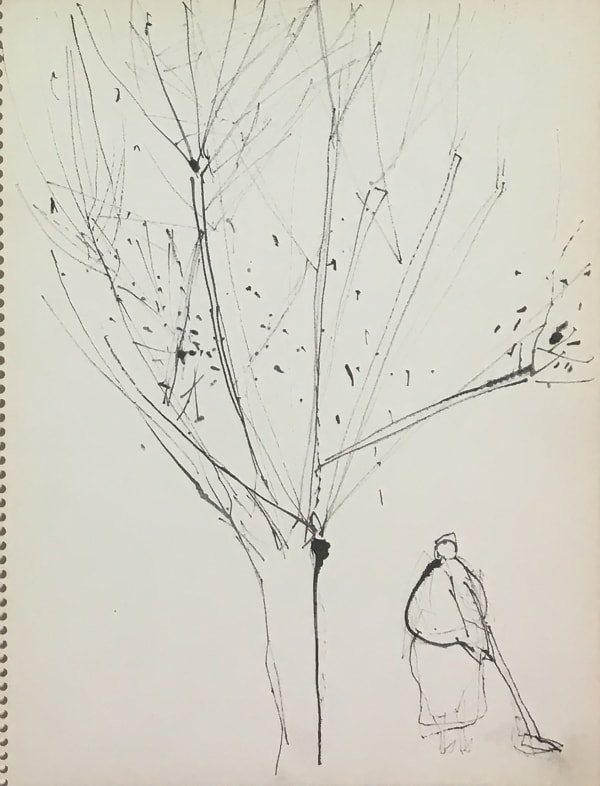 Michio Takayama, Tree with Figure
