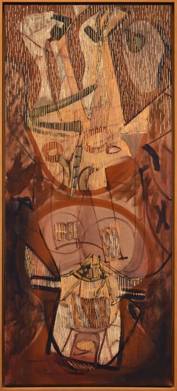 Lee Mullican, Swimming Devil (LM693), 1956