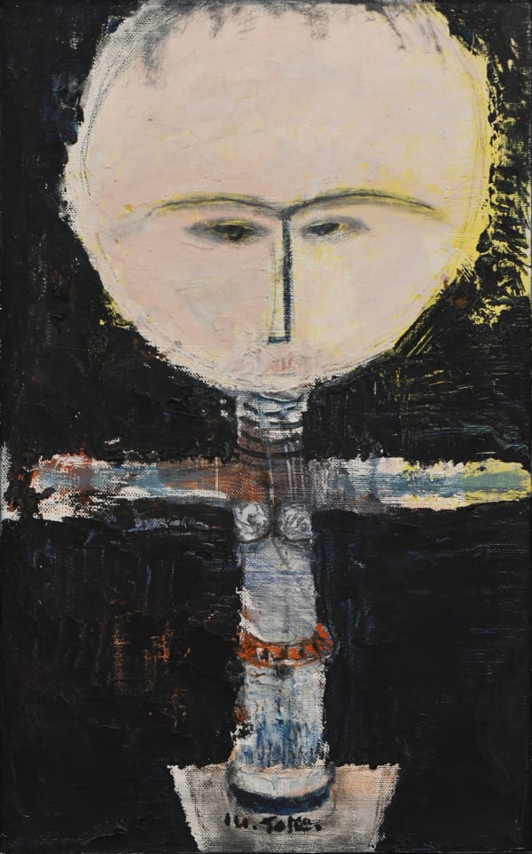 abstract oil painting by Michio Takayama