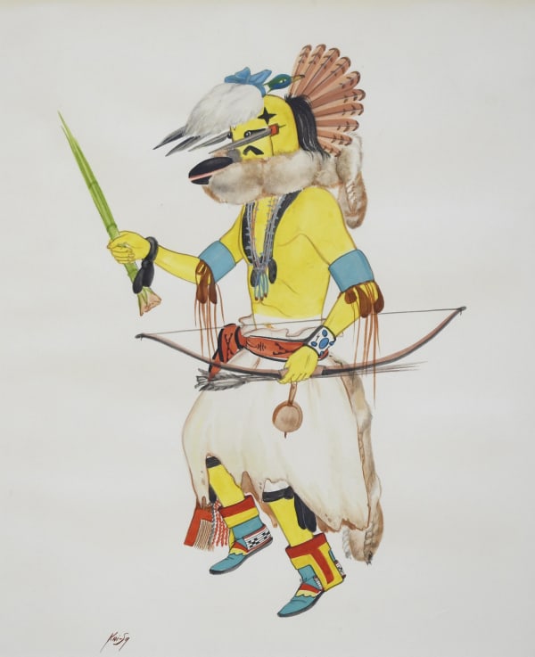Kai-Sa, Yellow Figure Wearing Fox Pelt, 1947-1959