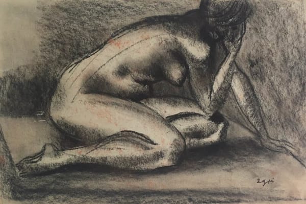 Ted Egri, Leaning Nude (#110), c. 1960s