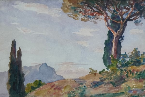 John Singer Sargent, Mountain Landscape at San Vigilio