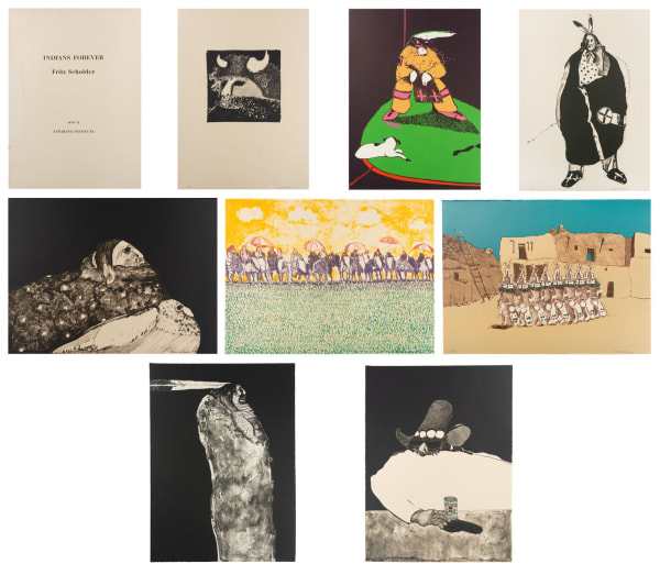 lithograph by Fritz Scholder