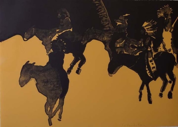 Fritz Scholder, Dakota Winter Night #2, 1973