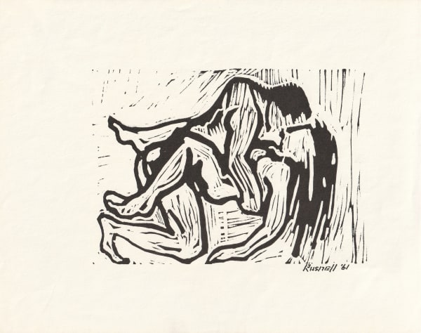 Wesley Rusnell, untitled Embrace II (2dR16c), 1961