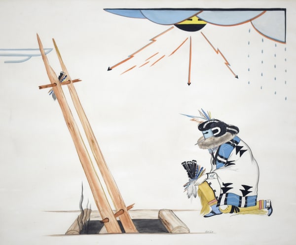 Kai-Sa, Dancer Outside Kiva, 1947-1959