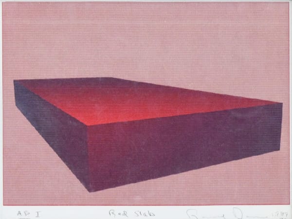 Ronald Davis, Red Slab, 1989