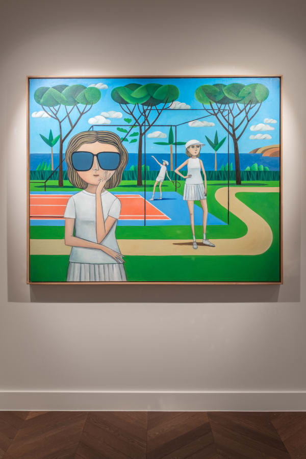 Piussi Giacomo, Girls Playing Tennis, 2025