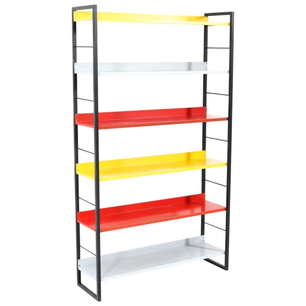 Adriaan Dekker, Lacquered Metal Bookcase , 1958