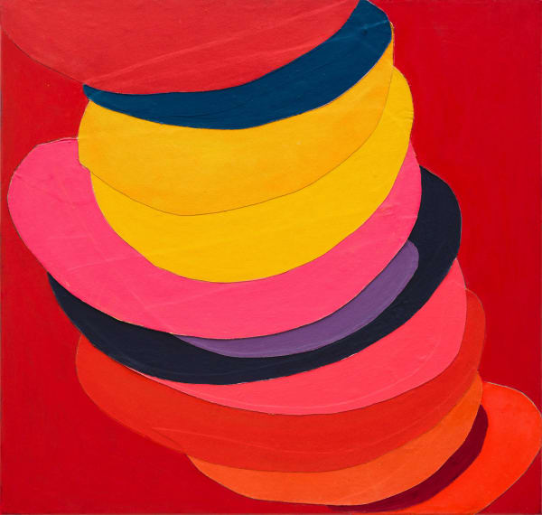 Terry Frost 泰瑞.佛洛斯特, Suspended Colour Collage《懸浮的色彩拼貼》, 1968-1970