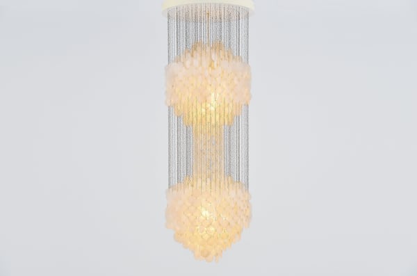 Verner Panton, Spectacular large chandelier, 1964