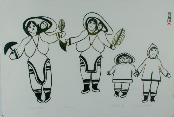 Innukjuakju Pudlat - Young Mothers, 1968