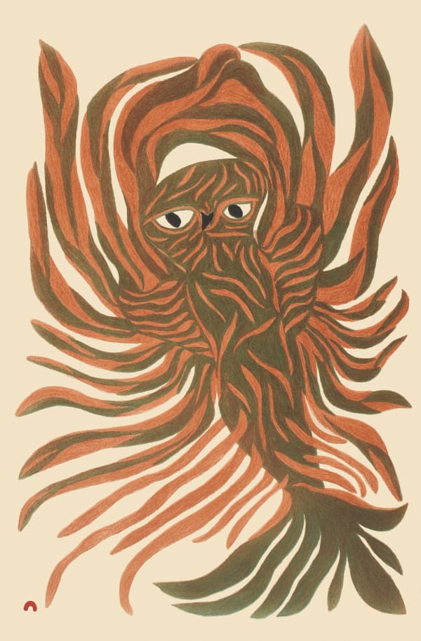 Ooloosie Saila, Blazing Owl, 2022