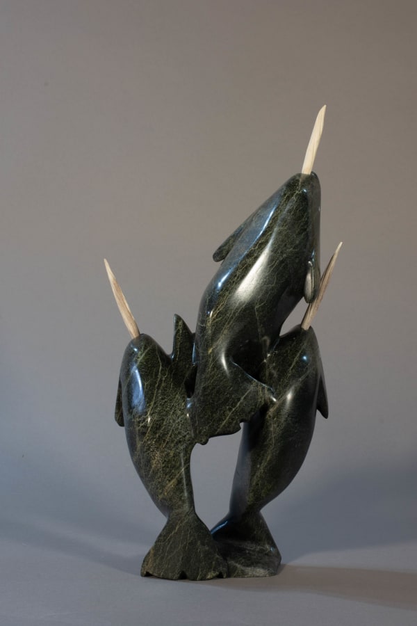 Kakee Ningeoseak, Pod of Narwhals / groupe de narval, 2024