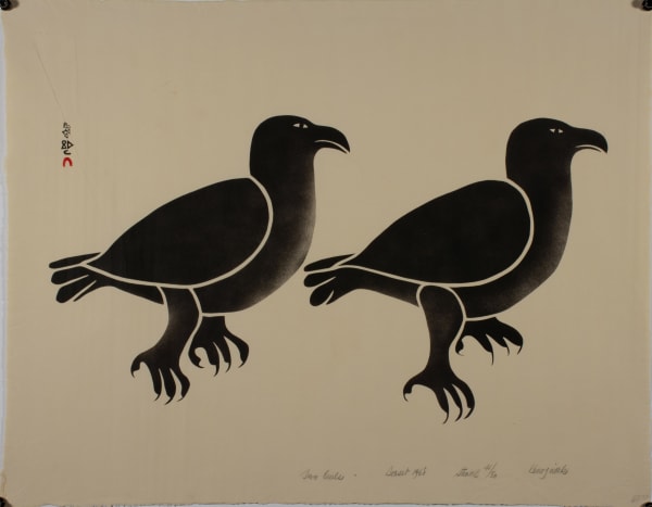 Kenojuak Ashevak, Two Gulls, 1968