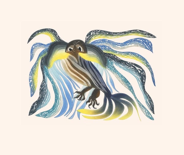 Ooloosie Saila, Aquatic Owl, 2023