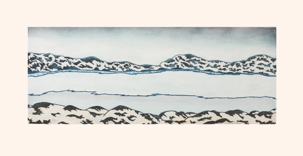 Nicotye Samayualie Signs of Spring, 2023 Etching & Aquatint / eau forte et aquatinte 19 1/4 x 37 1/4 in 48.8 x 94.6 cm