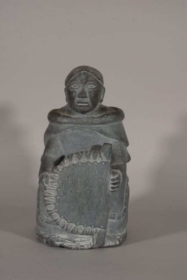 Sarah Nastapoka - Woman Stretching a Skin / Femme qui étire une peau, ca. 1965