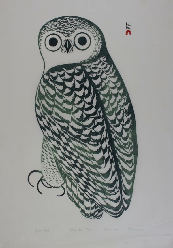 Kananginak Pootoogook, Snowy Owl, 1969
