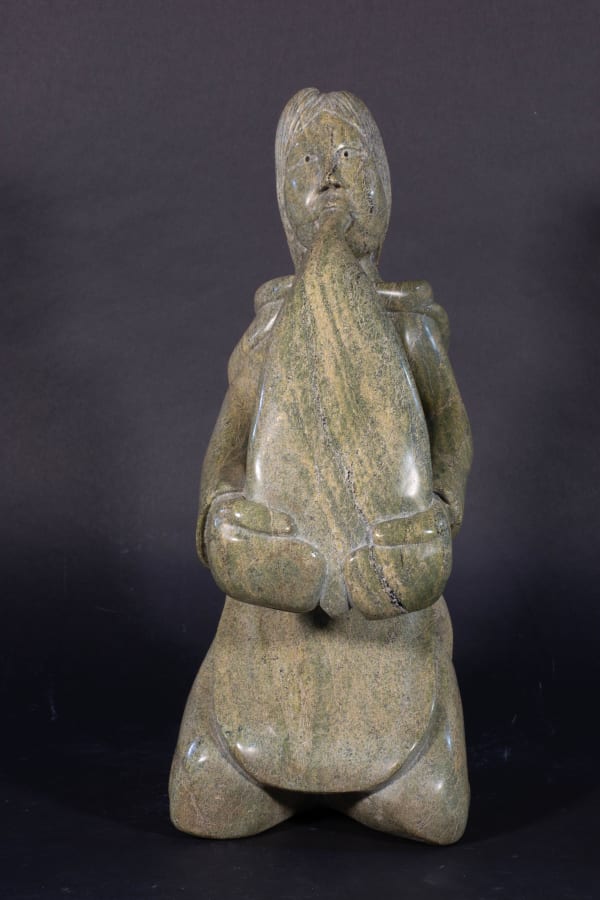 Kiugak Ashoona, Woman With Water Carrier, ca. 1995