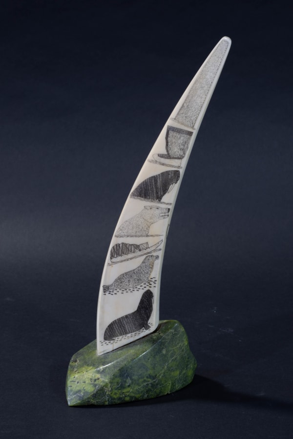 Davidee Itulu, Scrimshaw, ca. 1970