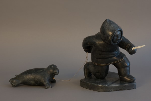 Akeeaktashuk - Hunter & Seal / chasseur et phoque, ca. 1953