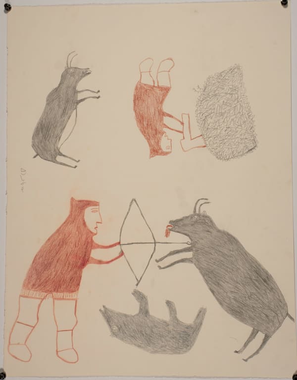 Martha Ittuluka'Naaq, Hunter with Bow & Arrow / Chasseur, 1972
