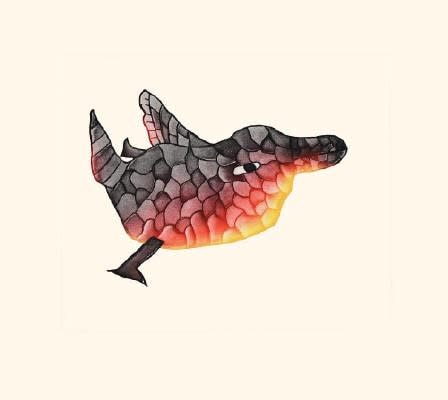 Malaija Pootoogook, Mosaic Bird, 2020