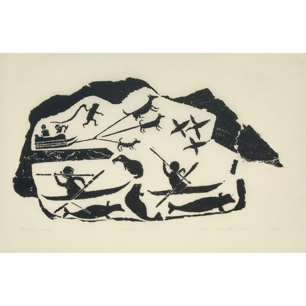 Joe Talirunili, Walrus Hunting From Kayak, 1963