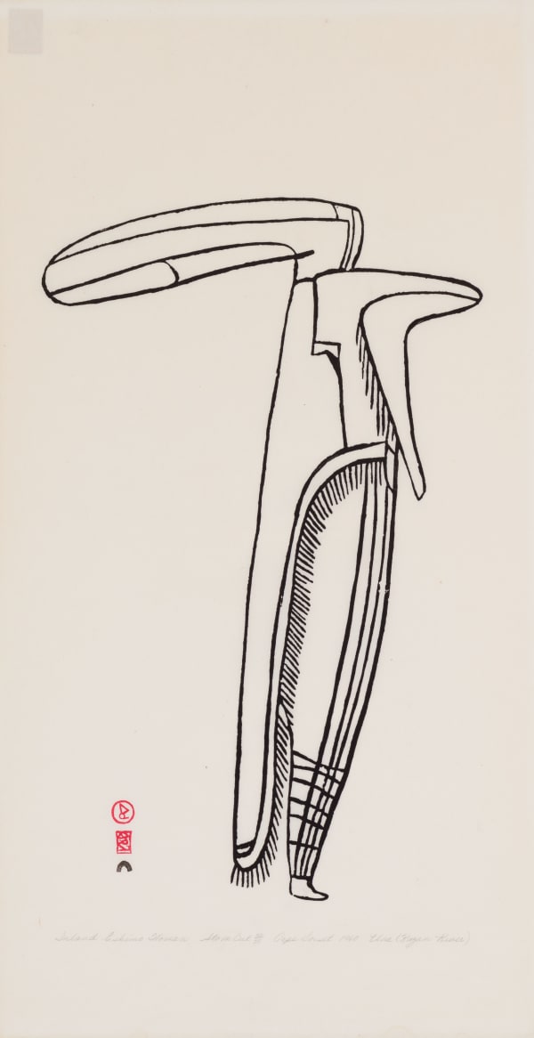 Jessie Oonark, Inland Eskimo Woman, 1960