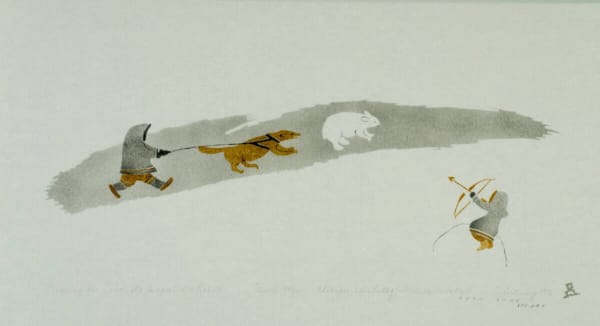 Elisapee Ishulutaq, Crossing the Land, We surprised a Rabbit, 1976