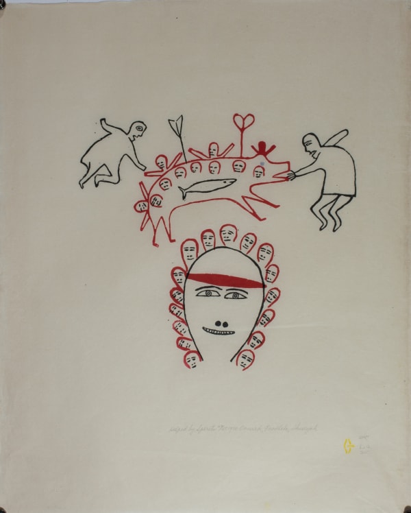 Jessie Oonark, Helped By Spirits, 1970