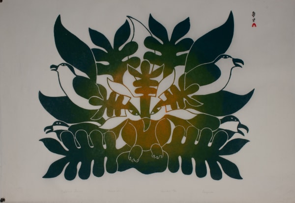 Kenojuak Ashevak, Birds and Foliage, 1970