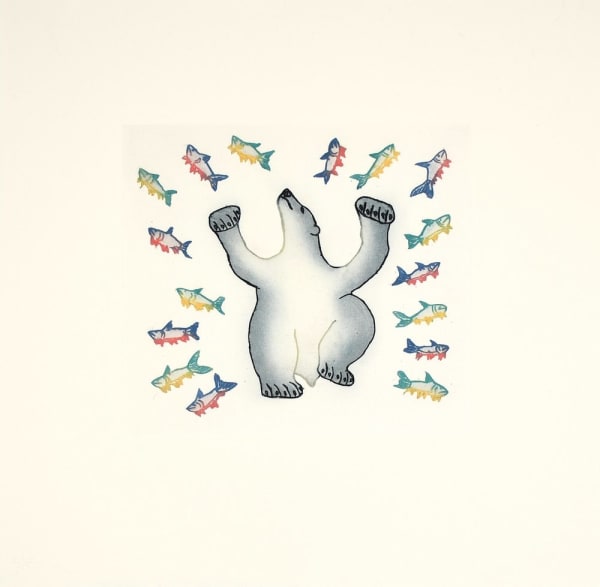 Cee Pootoogook, Dancing For Fish, 2024