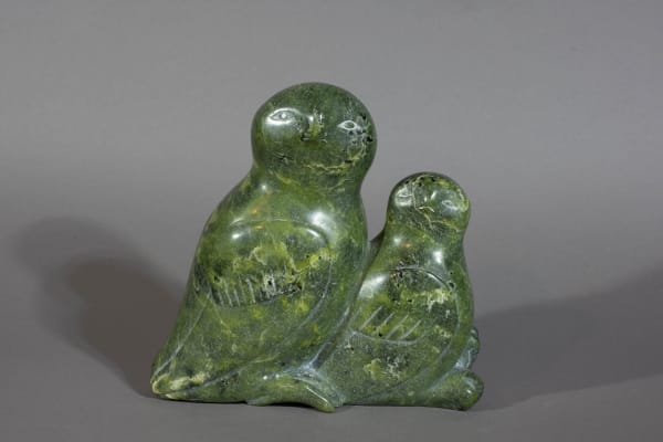 Oviloo Tunnillie, Owl & Chick / Hiboux, ca. 1980