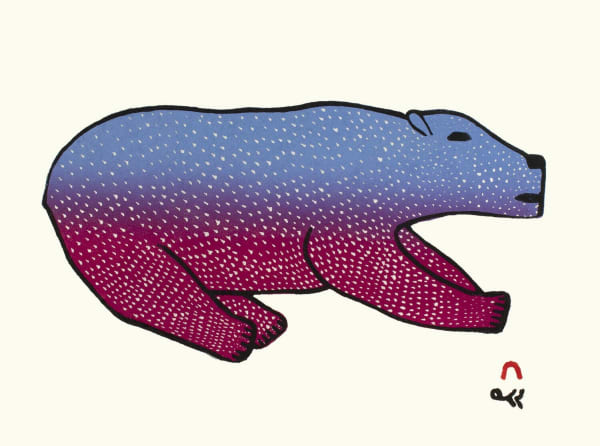 Malaija Pootoogook, Bounding Bear, 2021