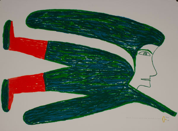 Jessie Oonark, Flying Woman, 1978