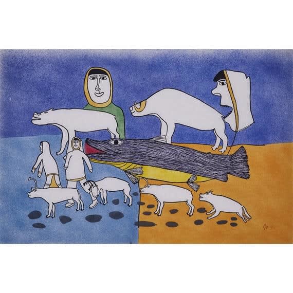 Simon Tookoome, Each Depends on the Other, 1975