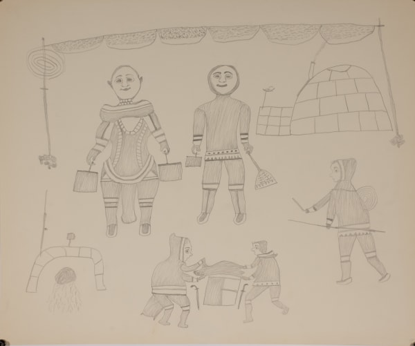 Kiakshuk - Family at Winter Camp, ca. 1964